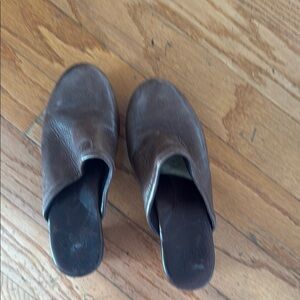 UGG Brown Suede Mules Slip-On Shoes